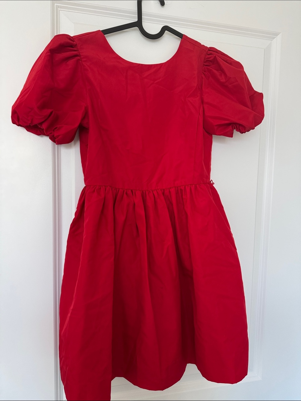 Polo by Ralph Lauren Bright Red Puff Sleeve Dress